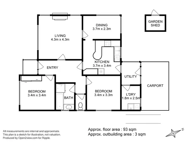 Floorplan of Homely house listing, 150 Clarence Street, Bellerive TAS 7018