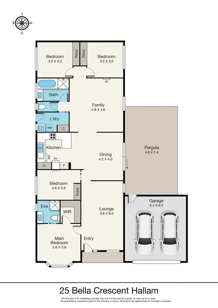 Floorplan of Homely house listing, 25 Bella Crescent, Hallam VIC 3803