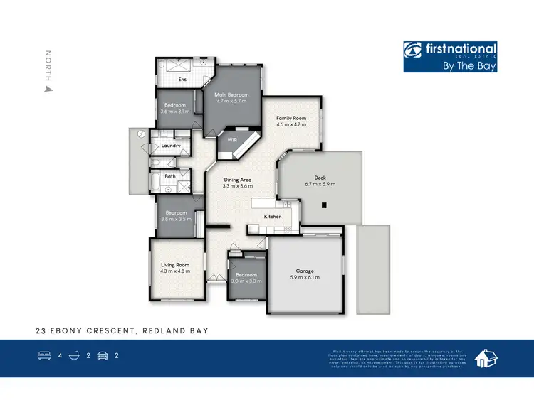 Floorplan of Homely house listing, 23 Ebony Crescent, Redland Bay QLD 4165