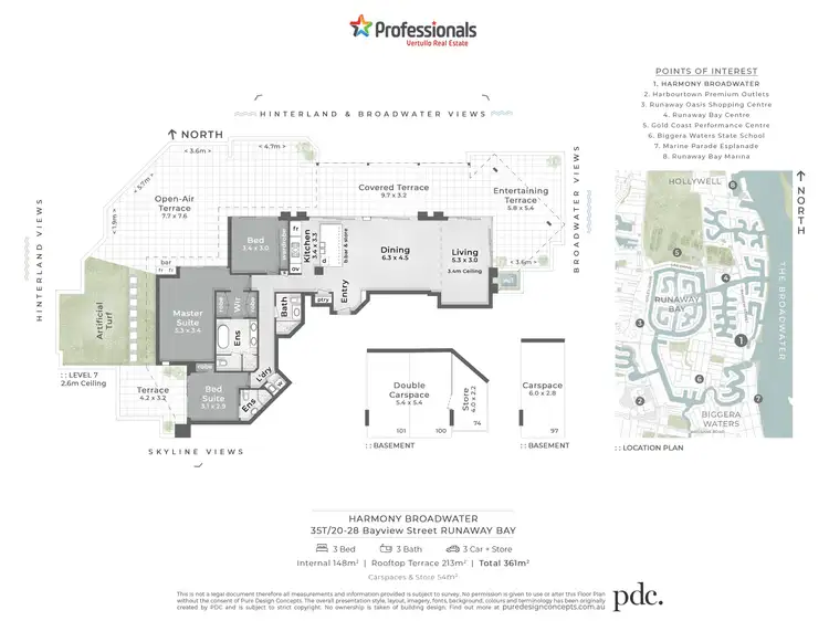Floorplan of Homely apartment listing, 35T/28 Bayview Street, Runaway Bay QLD 4216