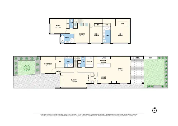 Floorplan of Homely townhouse listing, 80 Gordon Street, Newport VIC 3015