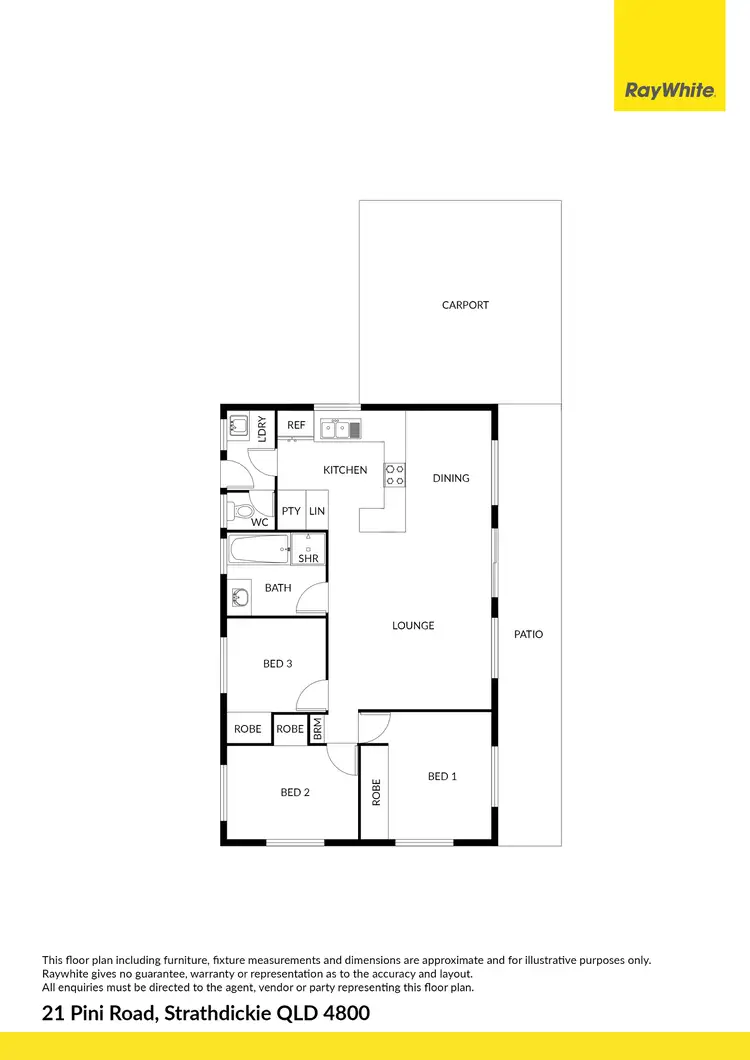 Floorplan of Homely house listing, 21 Pini Road, Strathdickie QLD 4800