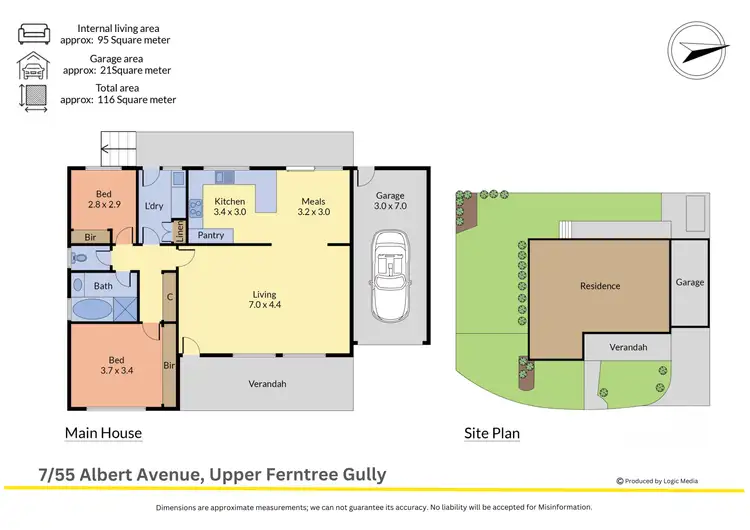 Floorplan of Homely unit listing, 7/55 Albert Street, Upper Ferntree Gully VIC 3156
