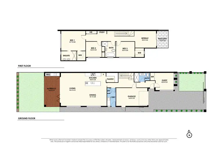 Floorplan of Homely townhouse listing, 95 Third Avenue, Altona North VIC 3025