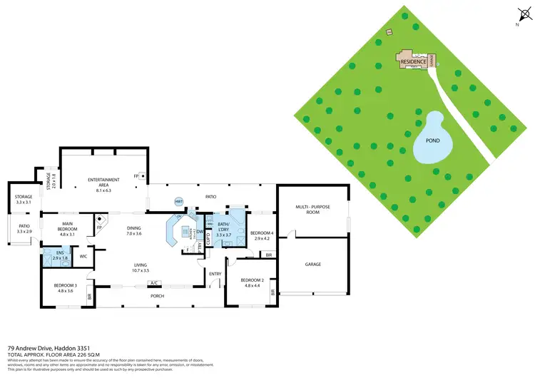 Floorplan of Homely house listing, 79 Andrew Drive, Haddon VIC 3351
