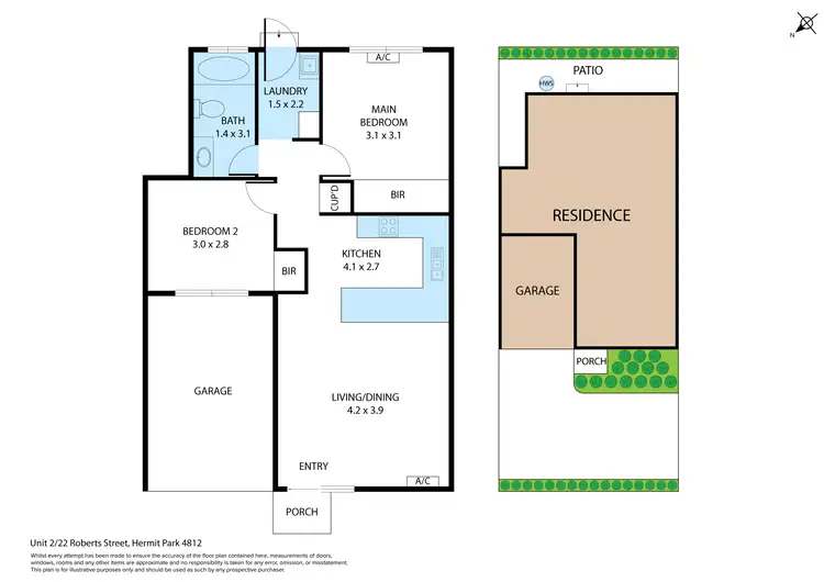 Floorplan of Homely house listing, 2/22 Roberts Street, Hermit Park QLD 4812