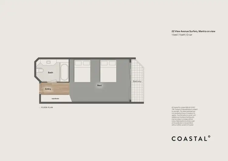 Floorplan of Homely apartment listing, 1817/22 View Avenue, Surfers Paradise QLD 4217