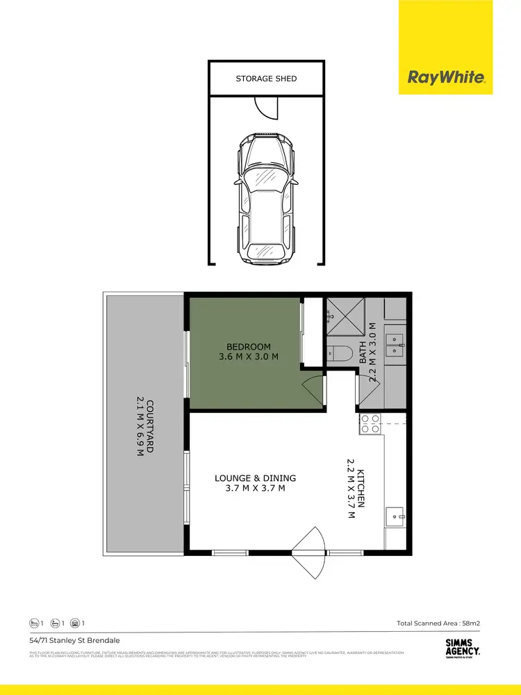 Floorplan of Homely unit listing, 54/71 Stanley Street, Brendale QLD 4500