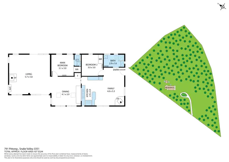 Floorplan of Homely house listing, 791 Pittong-Snake Valley Road, Snake Valley VIC 3351