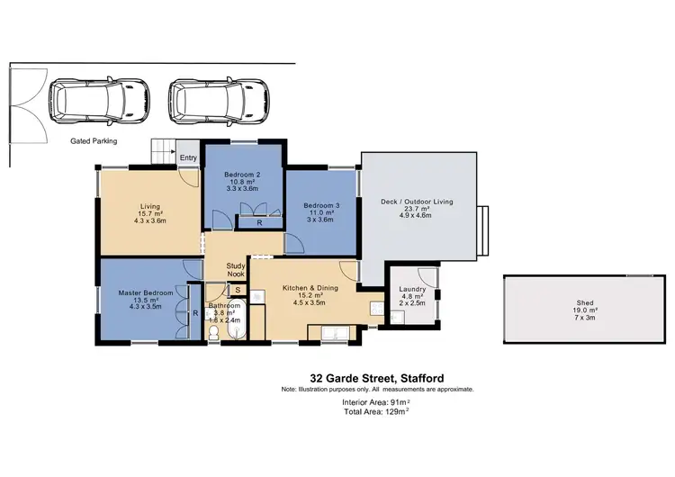 Floorplan of Homely house listing, 32 Garde Street, Stafford QLD 4053