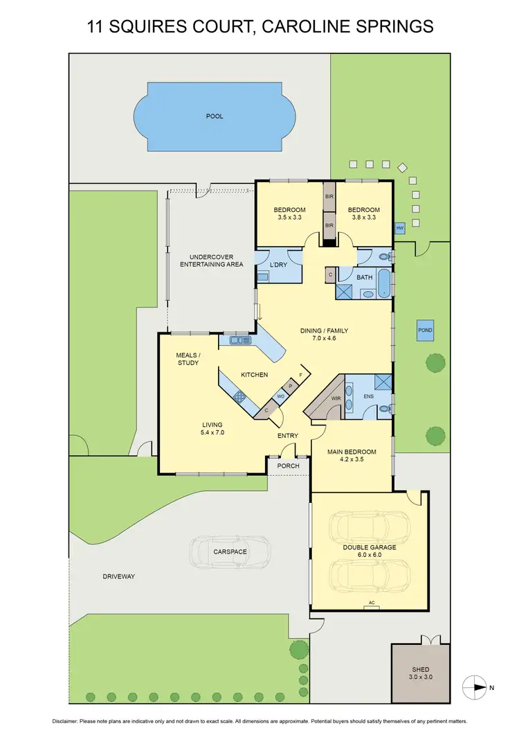 Floorplan of Homely house listing, 11 Squires Court, Caroline Springs VIC 3023