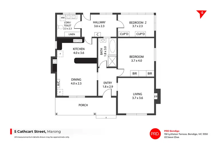 Floorplan of Homely house listing, 5 Cathcart Street, Marong VIC 3515
