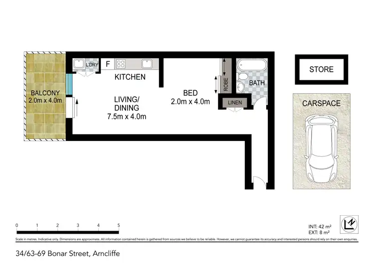Floorplan of Homely apartment listing, 34/63-69 Bonar Street, Arncliffe NSW 2205