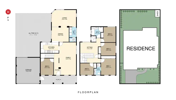 Floorplan of Homely house listing, 43 Strzlecki Drive, Horningsea Park NSW 2171