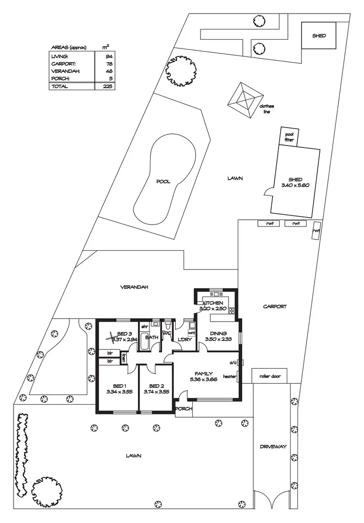 Floorplan of Homely house listing, 53 Coventry Road, Davoren Park SA 5113