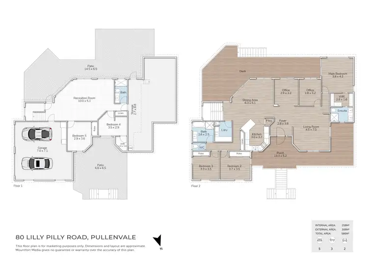 Floorplan of Homely house listing, 80 Lilly Pilly Road, Pullenvale QLD 4069