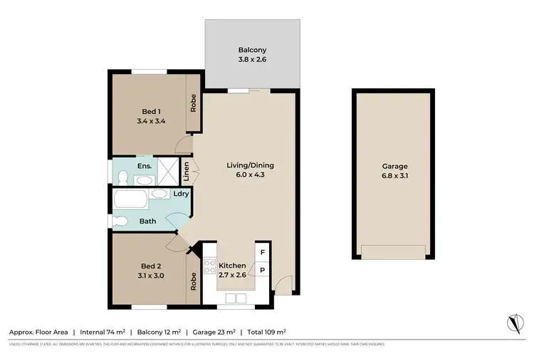 Floorplan of Homely apartment listing, 14/14 Le Geyt Street, Windsor QLD 4030