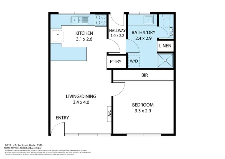 Floorplan of Homely unit listing, 5/723 La Trobe Street, Redan VIC 3350