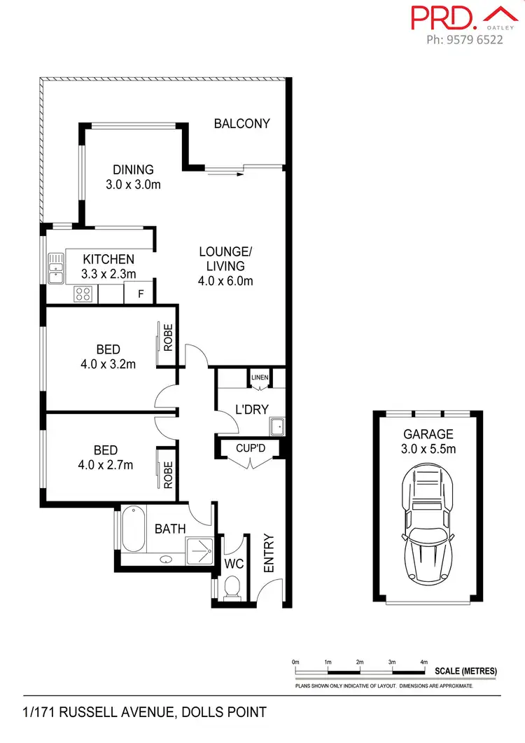Floorplan of Homely unit listing, 1/171 Russell Avenue, Dolls Point NSW 2219