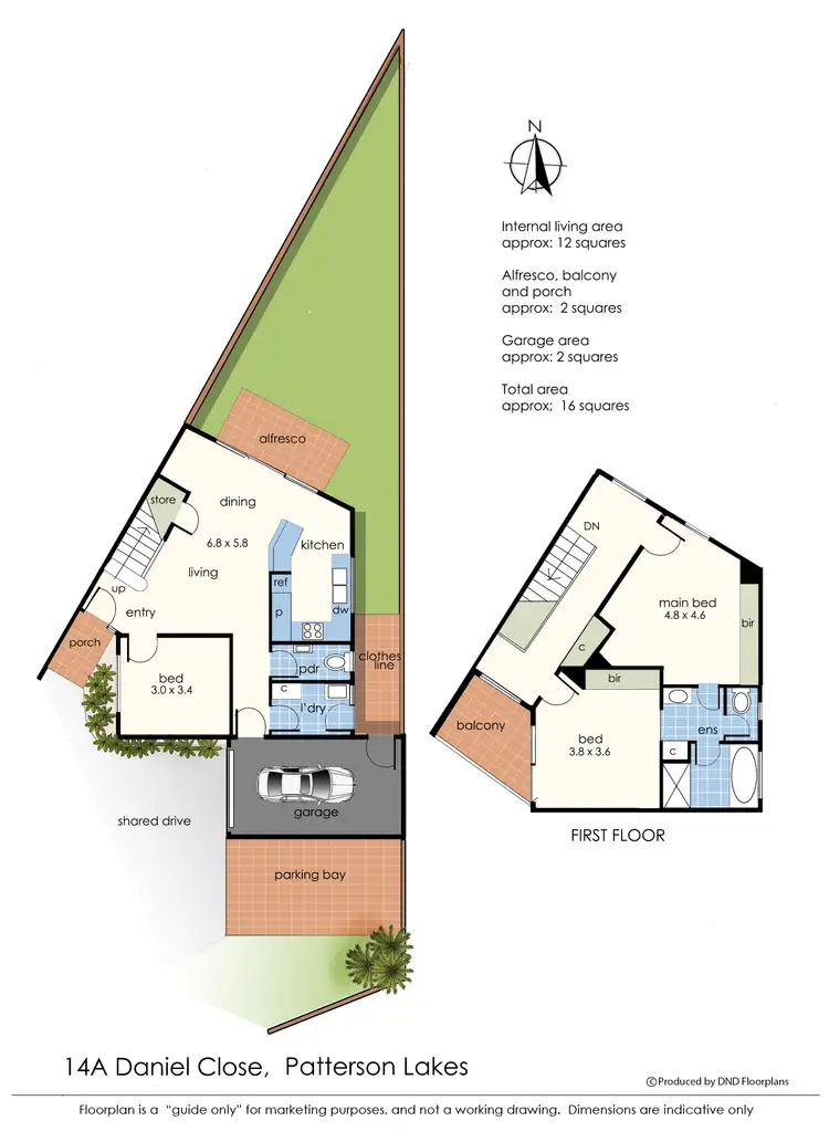 Floorplan of Homely house listing, 14A Daniel Close, Patterson Lakes VIC 3197