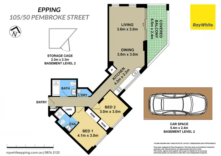 Floorplan of Homely apartment listing, 105/50 Pembroke Street, Epping NSW 2121