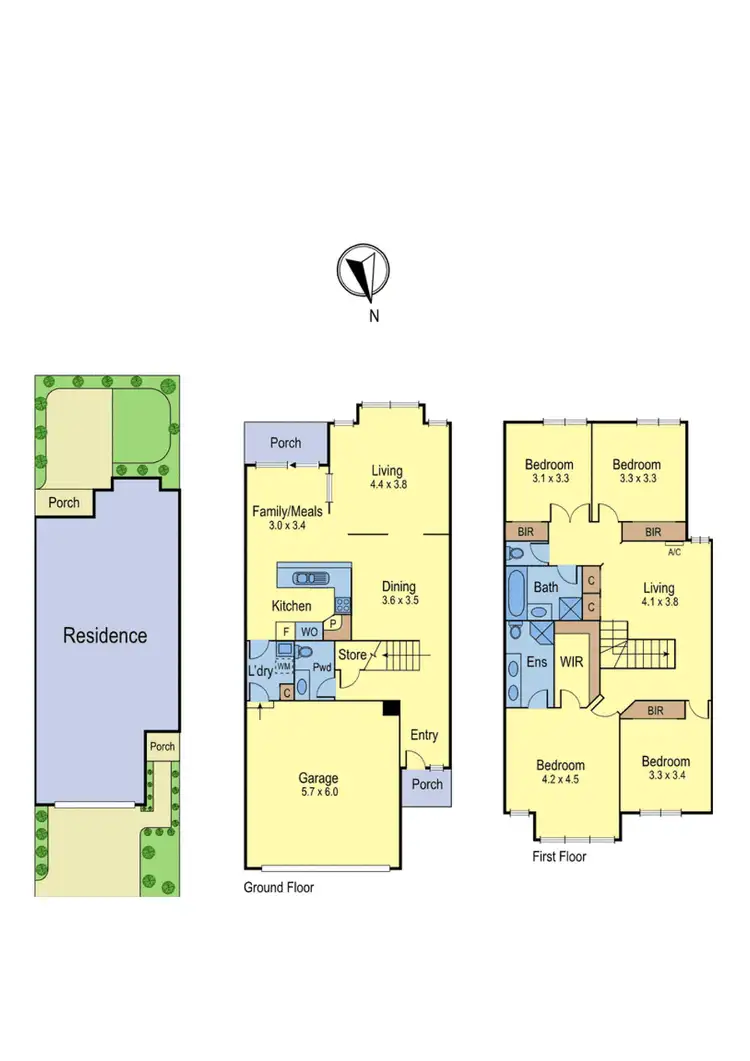 Floorplan of Homely townhouse listing, 5 Reid Walk, Macleod VIC 3085