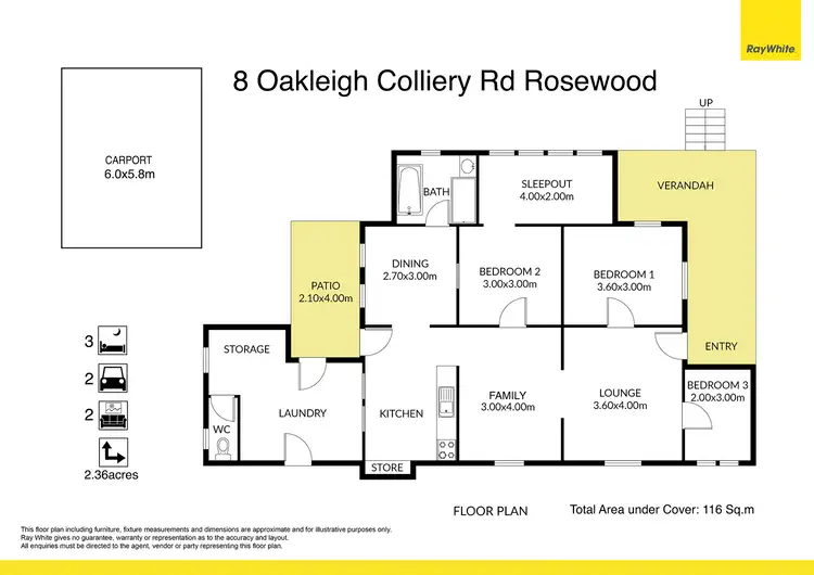 Floorplan of Homely rural property listing, 8 Oakleigh Colliery Road, Rosewood QLD 4340