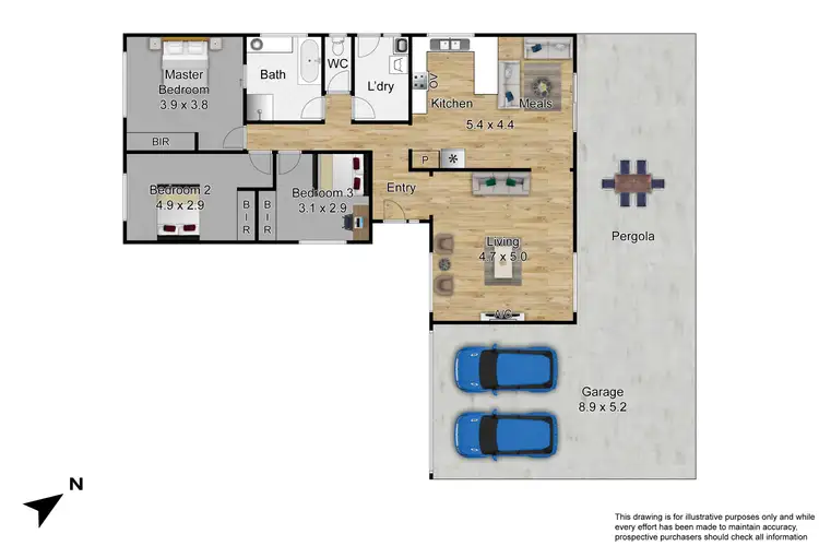 Floorplan of Homely house listing, 17 Blackwood Drive, Hampton Park VIC 3976