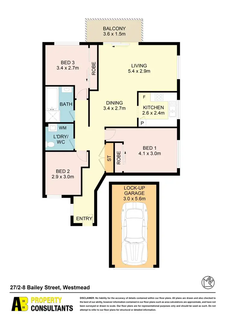 Floorplan of Homely unit listing, 27/1-3 Priddle Street, Westmead NSW 2145