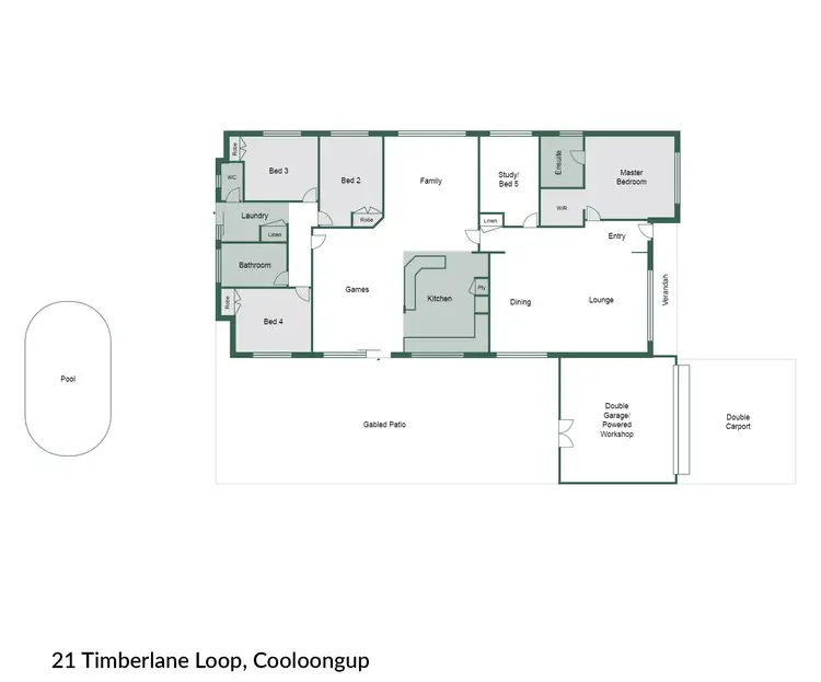 Floorplan of Homely house listing, 21 Timberlane Loop, Cooloongup WA 6168