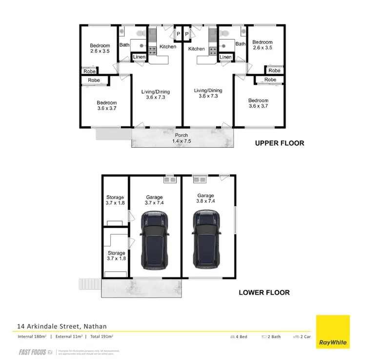 Floorplan of Homely block of units listing, 14 Arkindale Street, Nathan QLD 4111