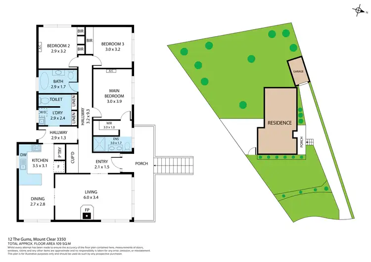 Floorplan of Homely house listing, 12 The Gums, Mount Clear VIC 3350