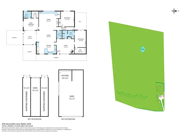 Floorplan of Homely house listing, 256 Jaicomellis Lane, Ballan VIC 3342