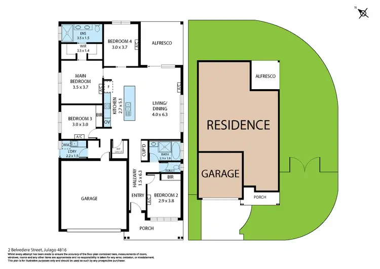 Floorplan of Homely house listing, 2 Belvedere Street, Julago QLD 4816