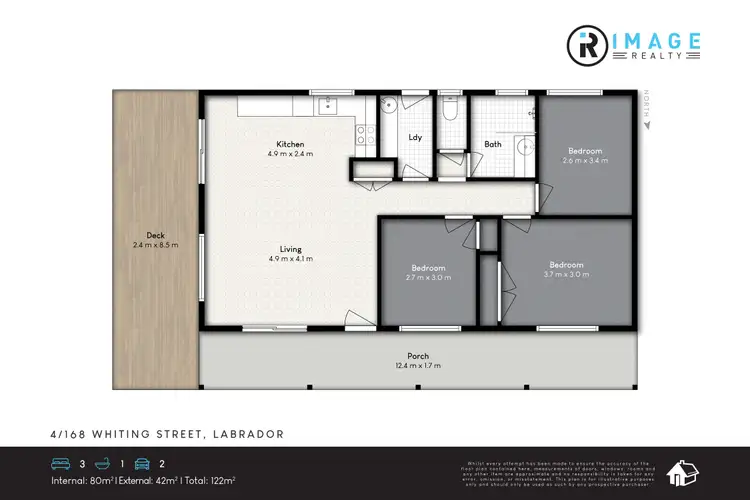 Floorplan of Homely house listing, 4/168 Whiting Street, Labrador QLD 4215