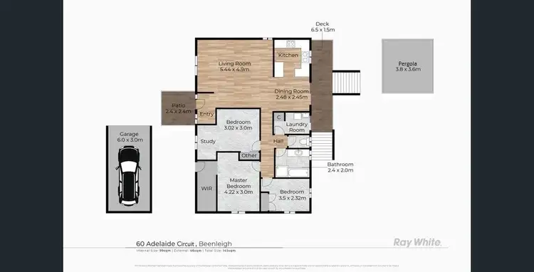 Floorplan of Homely house listing, 60 Adelaide Circuit, Beenleigh QLD 4207