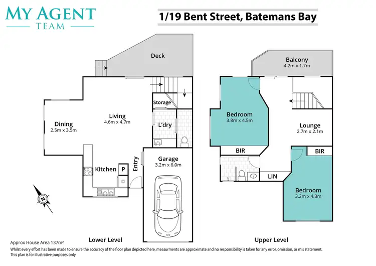 Floorplan of Homely townhouse listing, 1/19 Bent Street, Batemans Bay NSW 2536