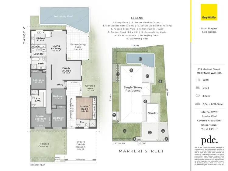 Floorplan of Homely house listing, 139 Markeri Street, Mermaid Waters QLD 4218