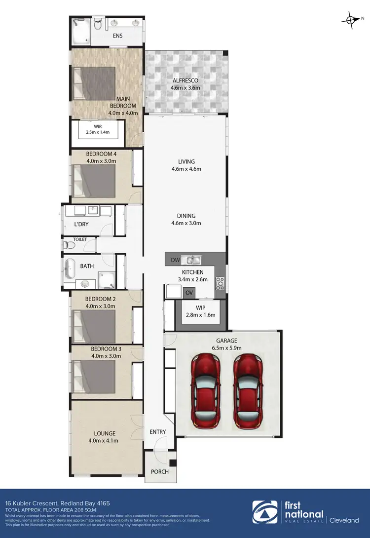 Floorplan of Homely house listing, 16 Kubler Crescent, Redland Bay QLD 4165