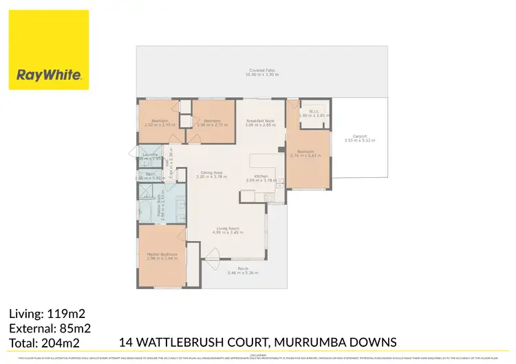 Floorplan of Homely house listing, 16 Wattlebrush Court, Murrumba Downs QLD 4503