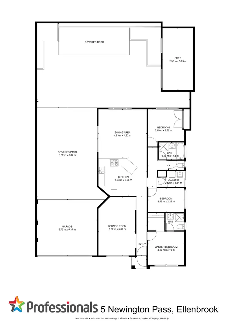 Floorplan of Homely house listing, 5 Newington Pass, Ellenbrook WA 6069