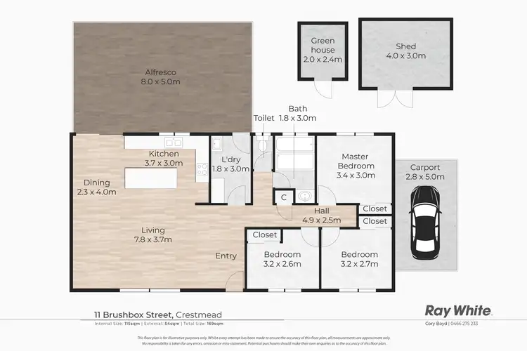 Floorplan of Homely house listing, 11 Brushbox Street, Crestmead QLD 4132