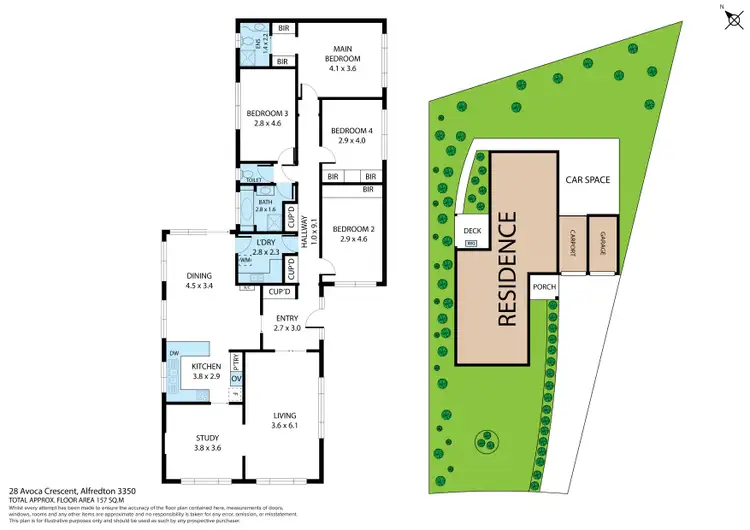 Floorplan of Homely house listing, 28 Avoca Crescent, Alfredton VIC 3350