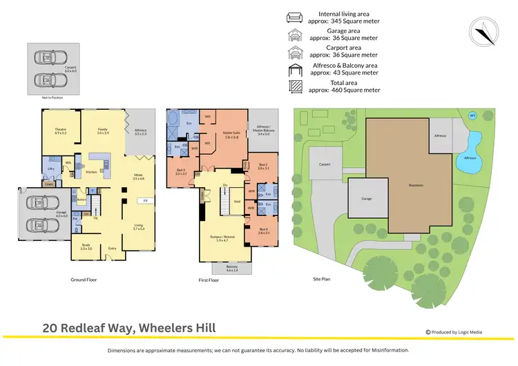 Floorplan of Homely house listing, 20 Redleaf Way, Wheelers Hill VIC 3150