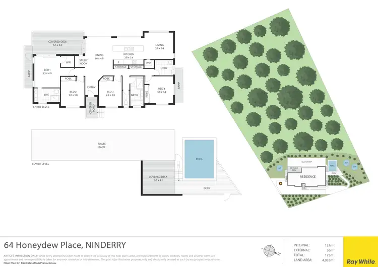 Floorplan of Homely house listing, 64 Honeydew Place, Ninderry QLD 4561