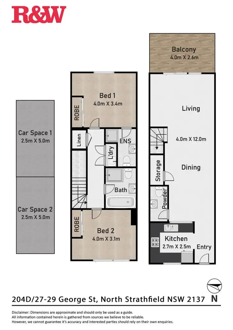 Floorplan of Homely house listing, D204/27-29 George Street, North Strathfield NSW 2137