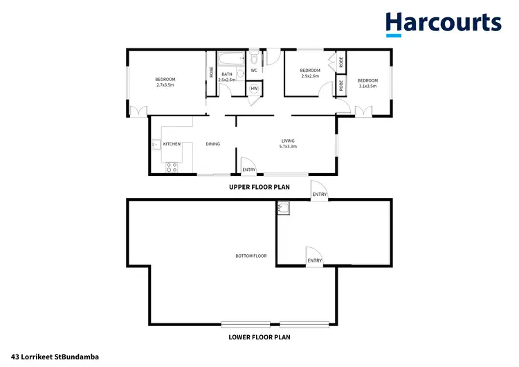 Floorplan of Homely house listing, 43 Lorrikeet Street, Bundamba QLD 4304