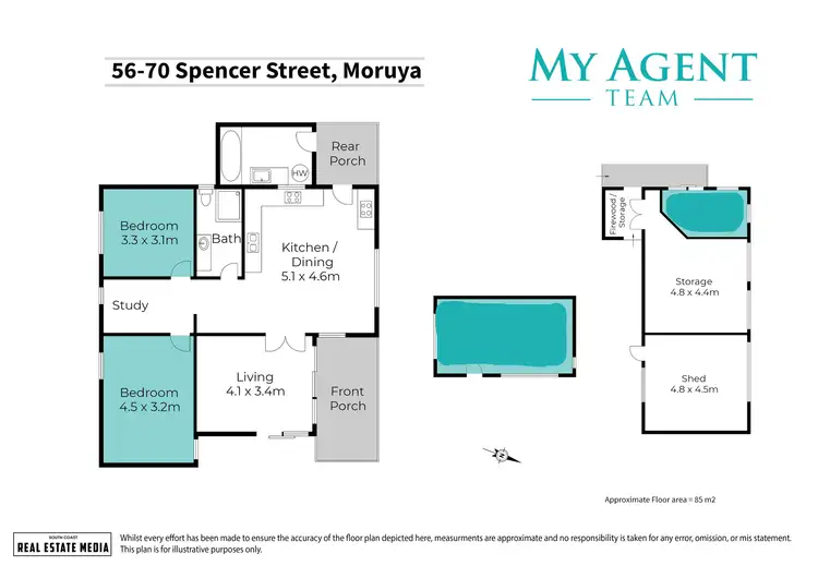 Floorplan of Homely house listing, 56-70 Spencer Street, Moruya NSW 2537