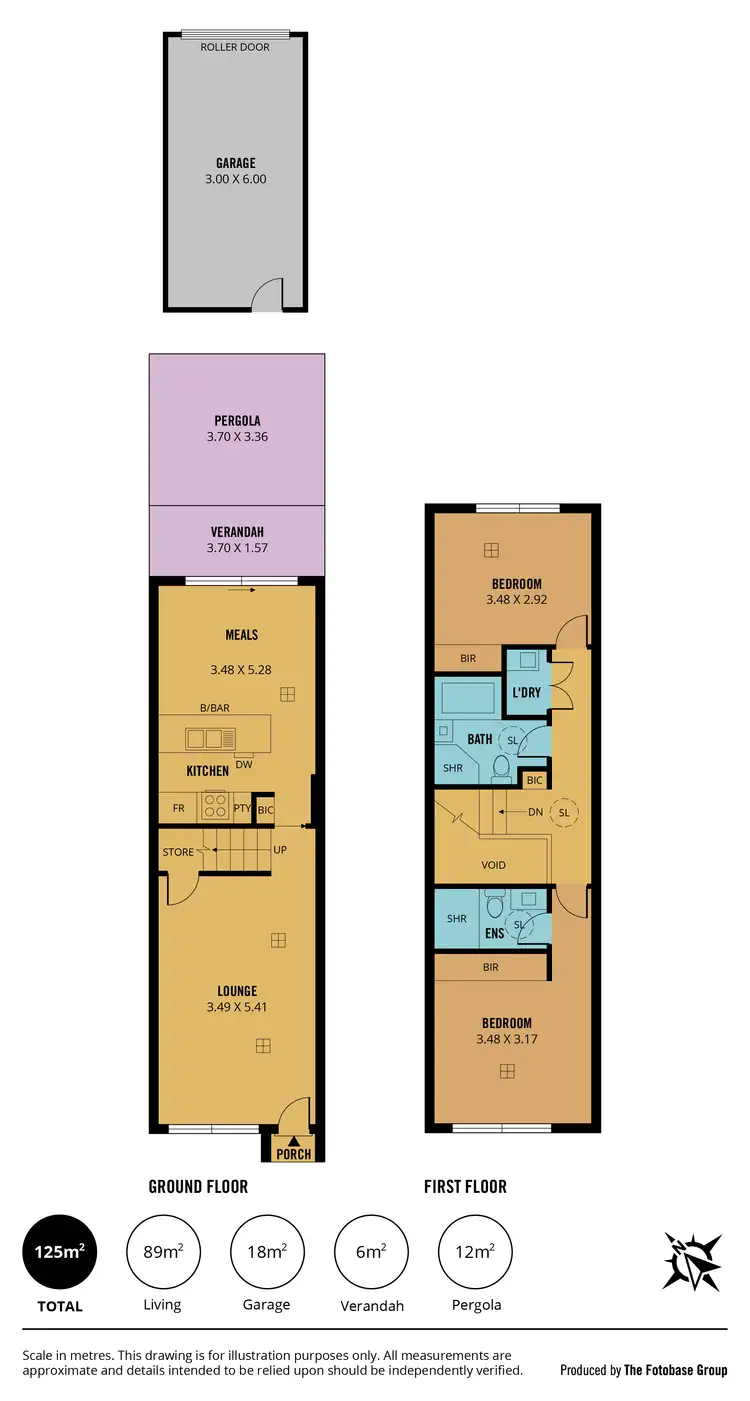 Floorplan of Homely townhouse listing, 49 Pyers Street, St Clair SA 5011