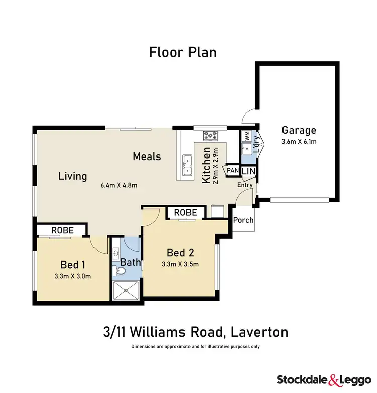 Floorplan of Homely unit listing, 3/11 Williams Road, Laverton VIC 3028